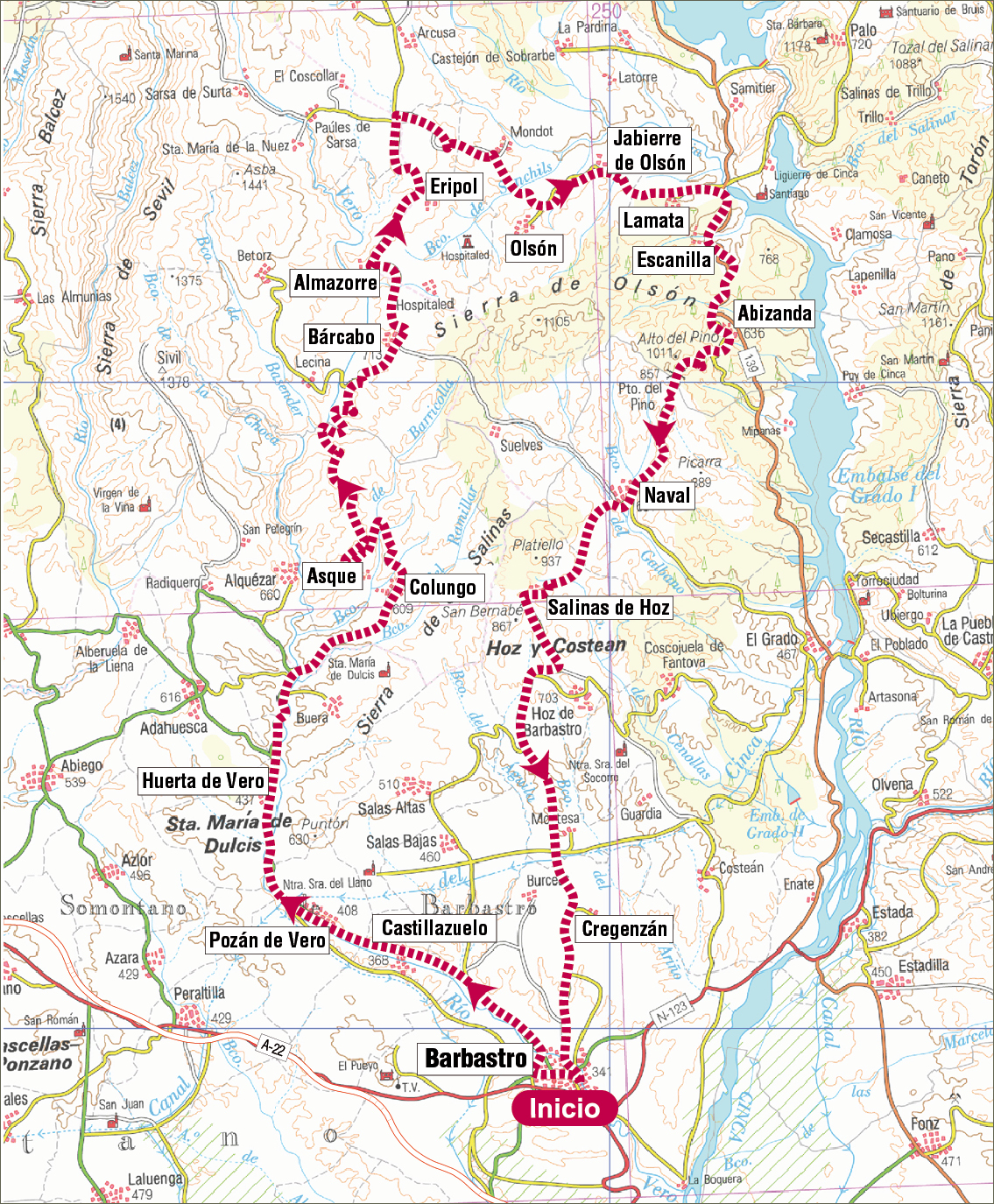 MAPA-Ruta4 BTTC Barbastro