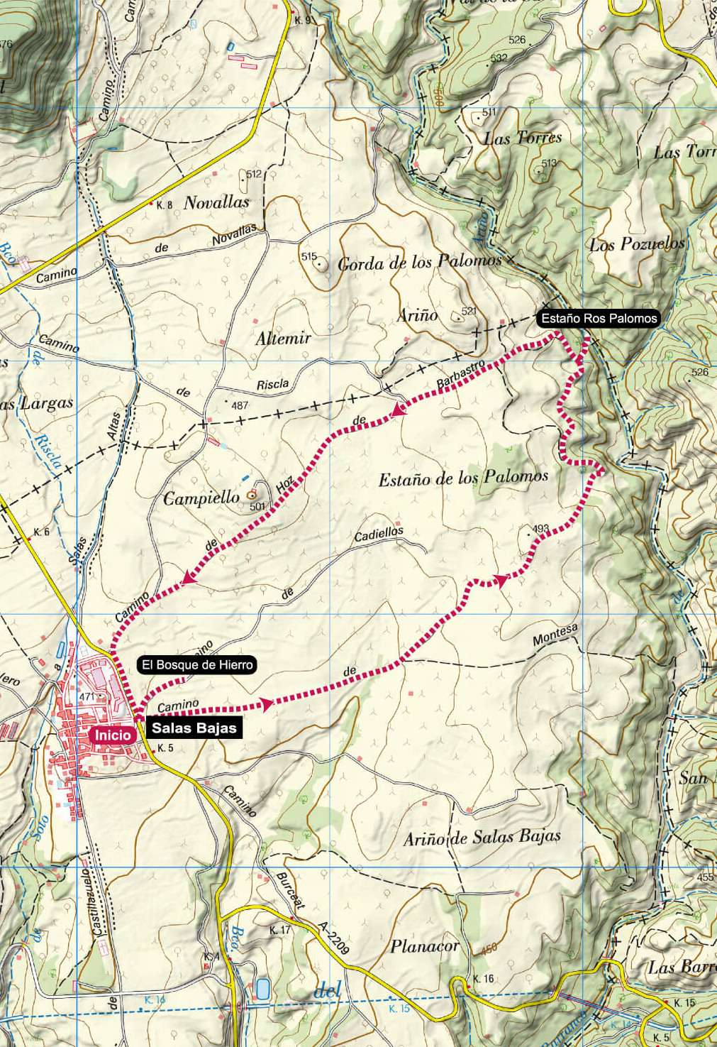 Mapa R 4 EstañoRos Palomos baja