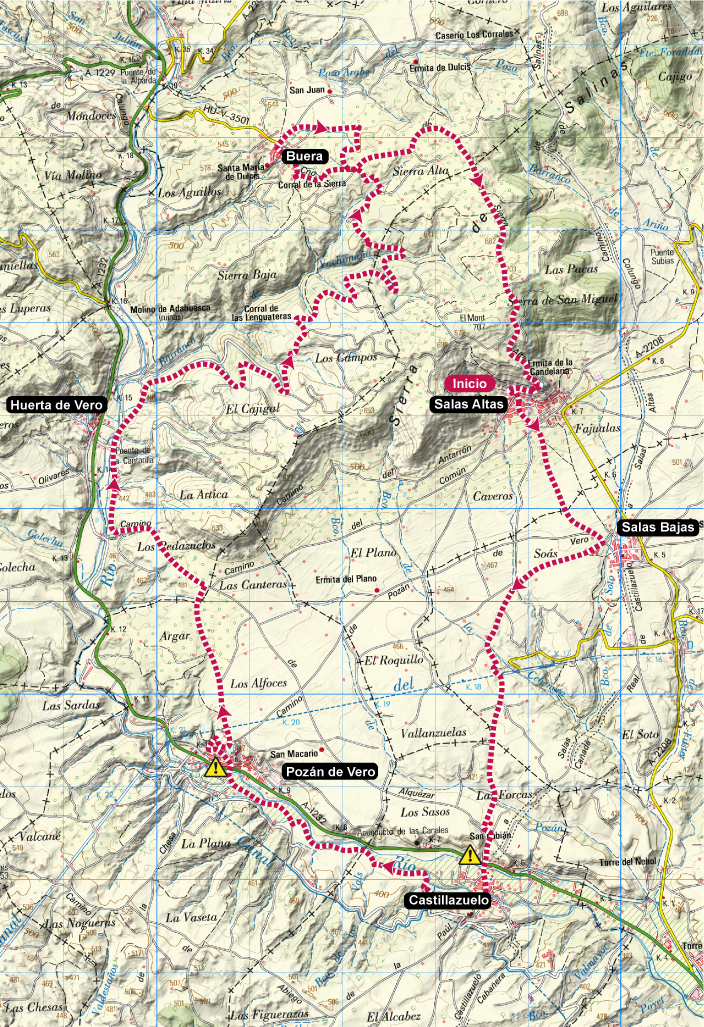 Mapa R10 Trail VinedosDelSomontano