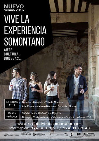 cartel experiencias Somontano