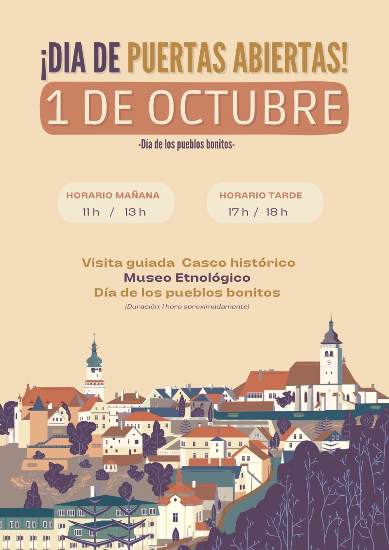 Cartel Dia pueblos bonitos