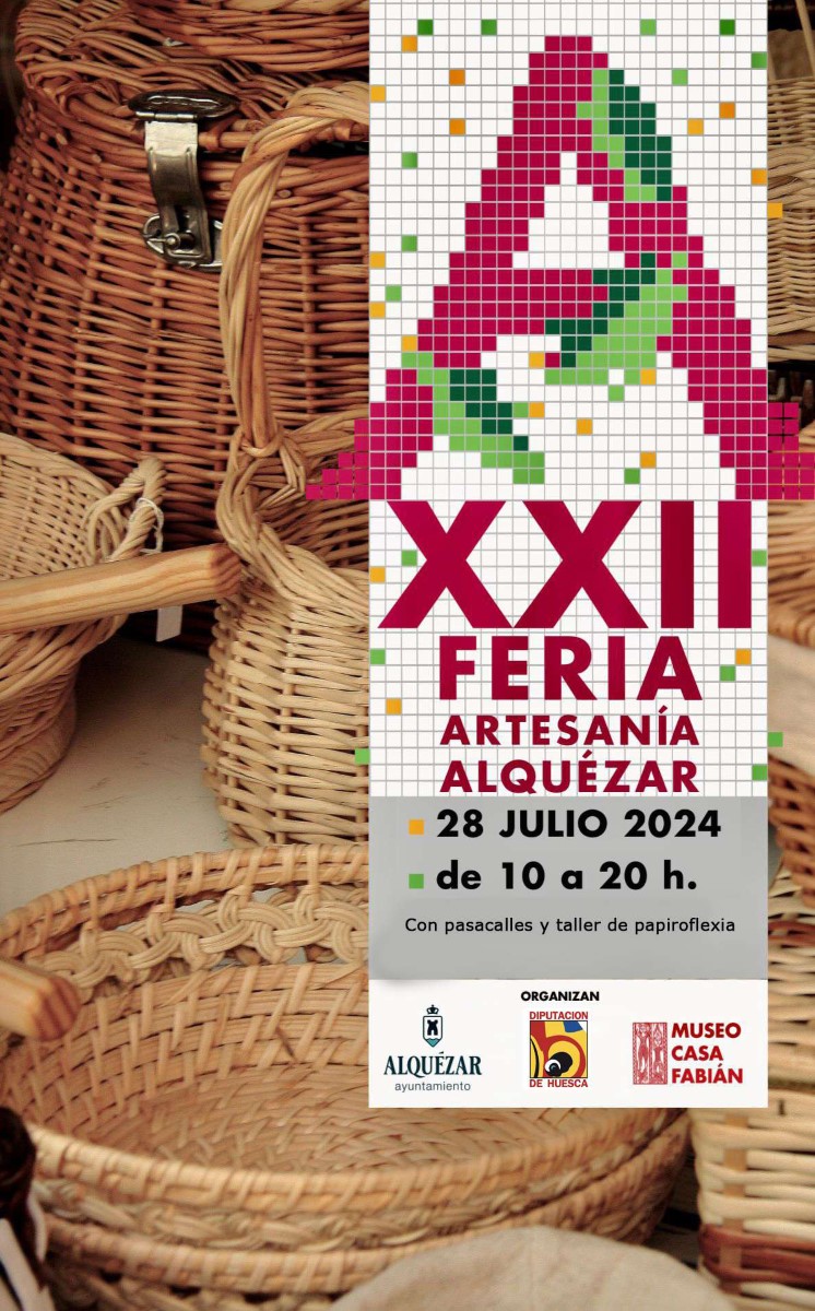 Cartel feria artesania 2024 Alquézar