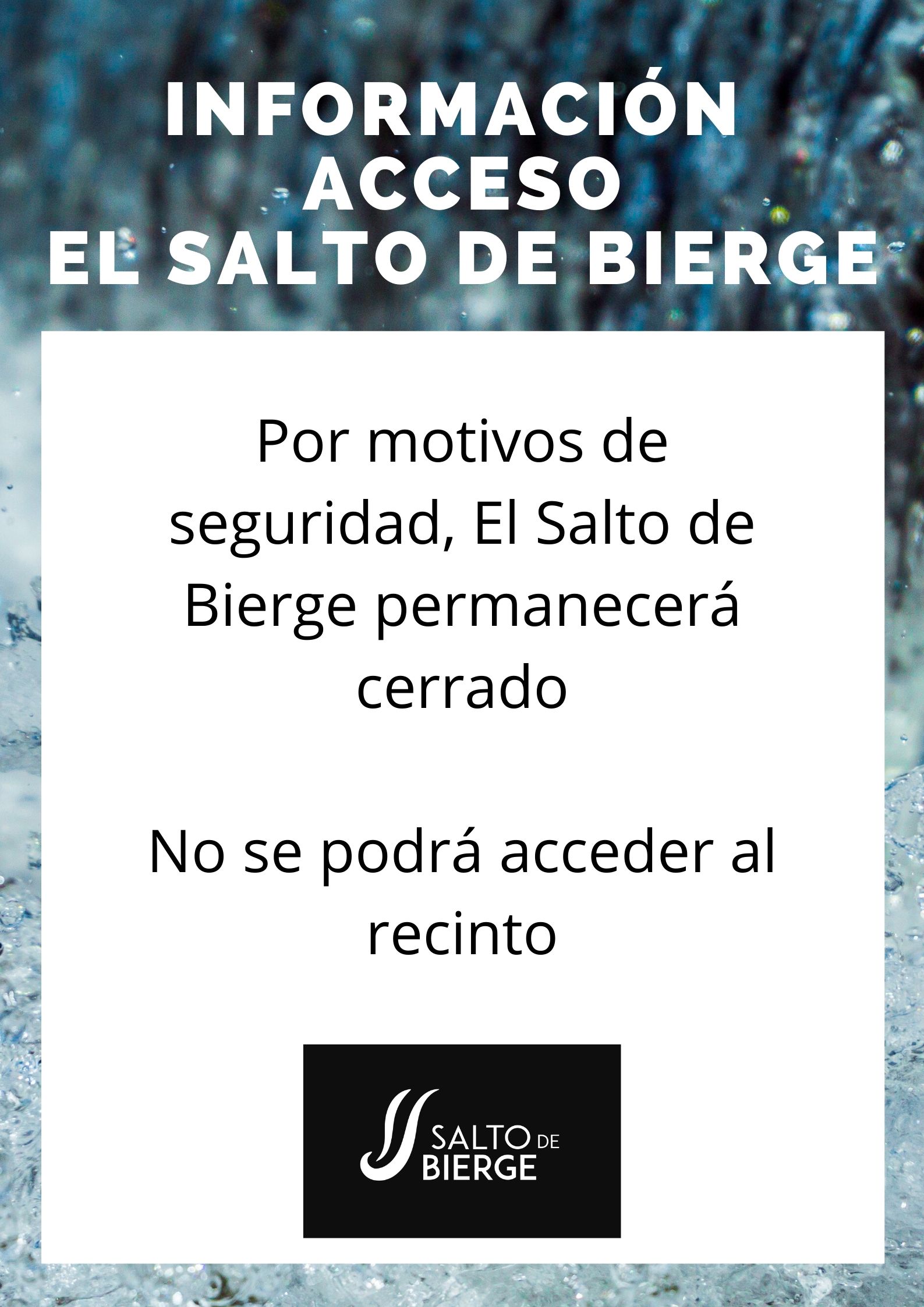 información acceso El Salto de Bierge