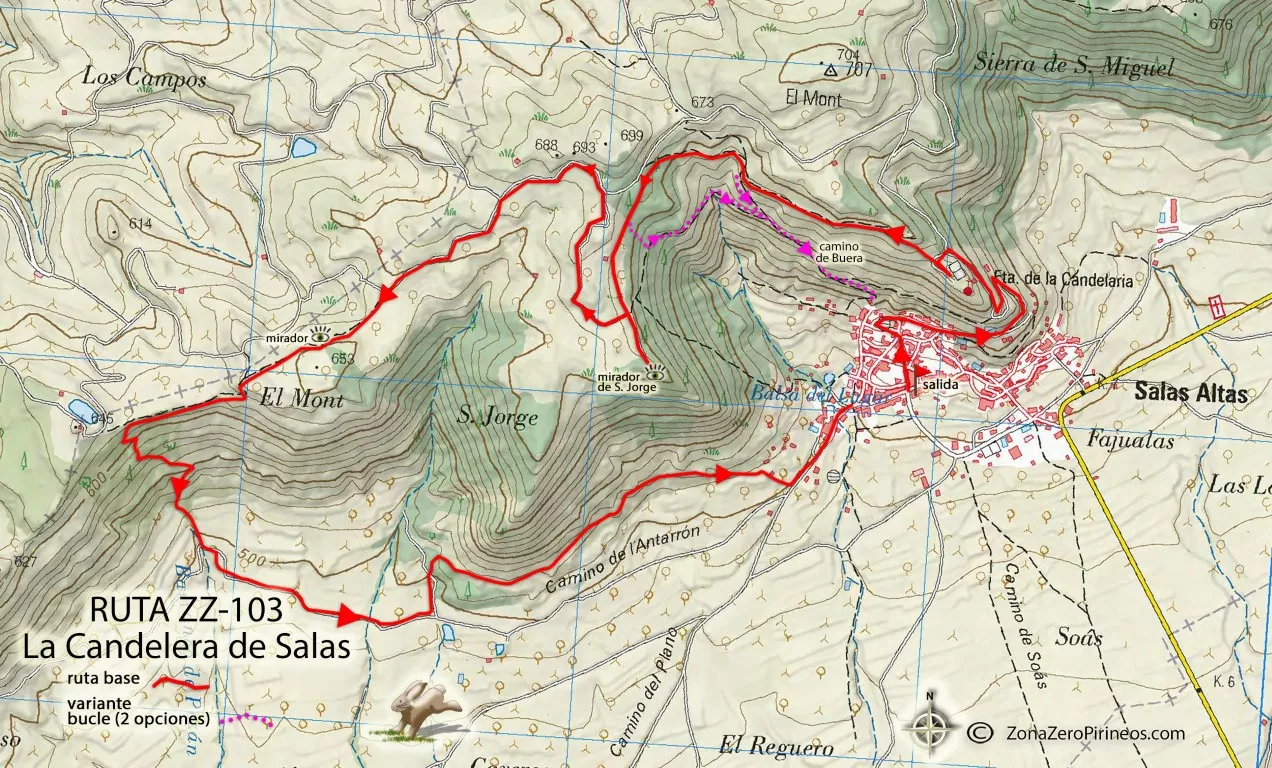 ZZ103 la Candelera de Salas 1 mapa